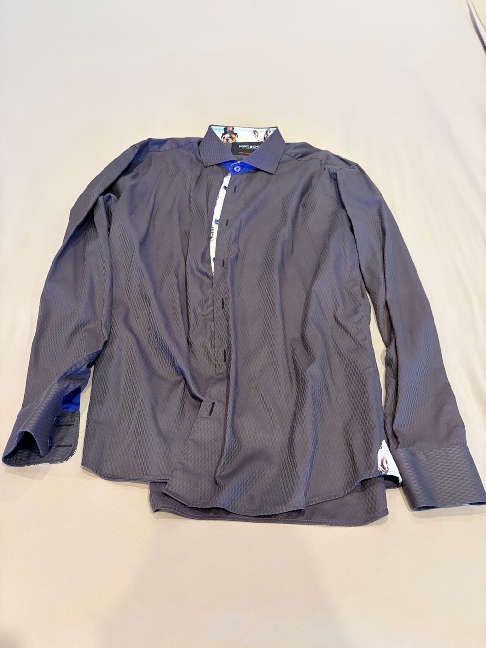 Maceoo Men’s Dress Shirt – Italian Fabric – Size 41 / Large